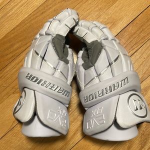 Warrior Men's White Lacrosse Gloves
